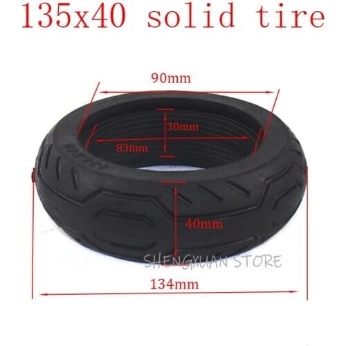 Lightning shipment 135x40 Solid Tire 135mm tubeless Tyre for Electric Skateboard , Balancing Car , Trolley Cart , Baby Carriage