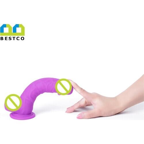 Bestco Realistic 18+ Dildo No Vibrator Penis Anal Plug G-Spot Clitoris stimulation Erotic Adult Sex Toys For Women Masturbation