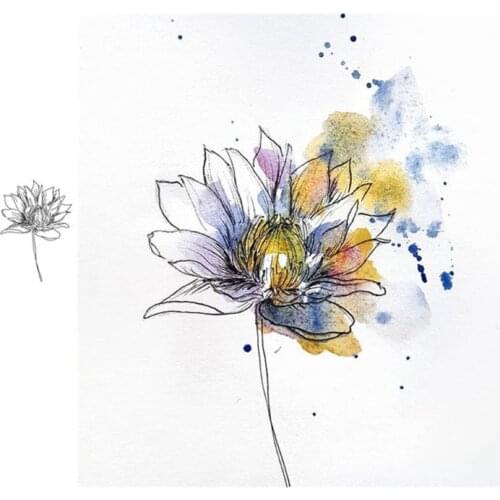 T84E Flowers Silicone Clear Seal Stamp DIY Scrapbooking Embossing Photo Album Decorative Paper Card Craft