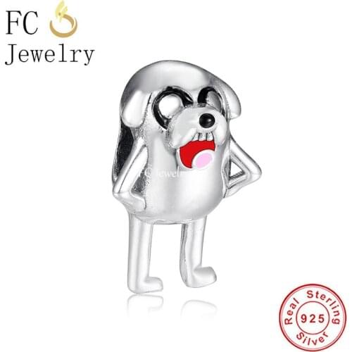 FC Jewelry Fit Original Pandora Charm Bracelet 925 Sterling Silver TV Magic Jake The Dog Beads For Making Women Berloque 2021