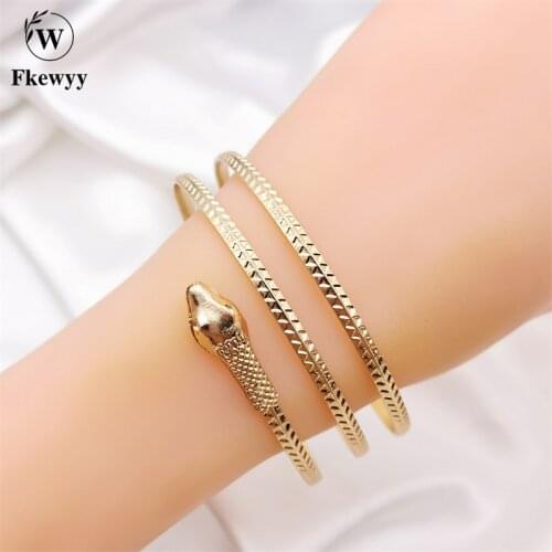 Fkewyy Gothic Snake Bracelet Designer Jewelry Women Charm Fashion Accessories Gift Birthday Jewellery Snake Bracelets For Women
