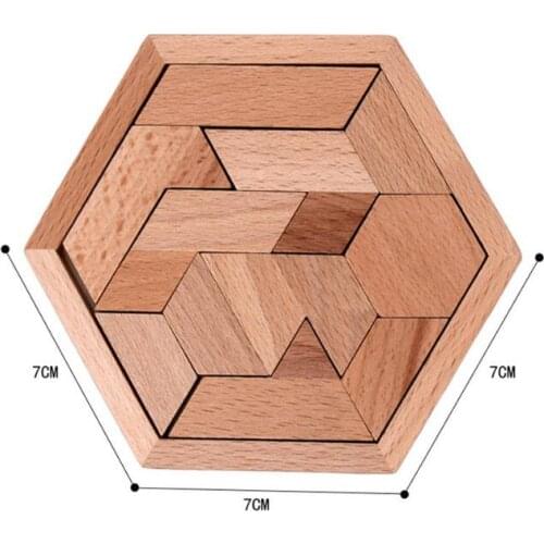 Hot Wooden Brain teaser Logic Game Puzzles for Children Adults