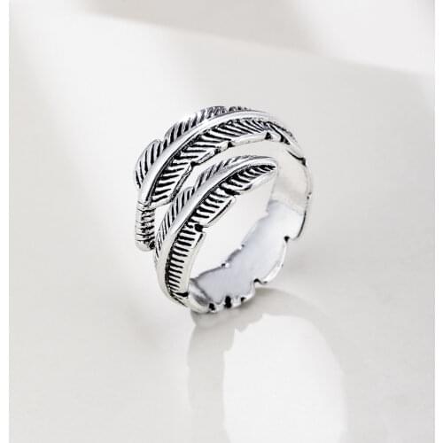 Dragon Ring for Men Women Exaggerated Antique Siver Color Opening Adjustable Rings Anillo Hombre Bijoux Animal Ringen