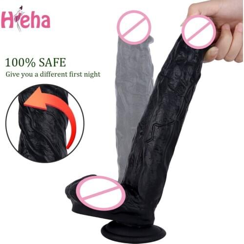 Huge Dildo Realistic Suction Cup Penis Lesbian Strapon Faloimitator Dick Big Soft Silicon Dildos for Women Gay Intimacy Sex Toys