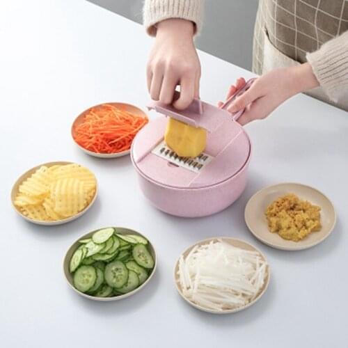 Slicer Vegetable Slicer Potato Peeler Carrot Onion Grater with Strainer Vegetable Cutter 8 in 1 Kitchen Accessories
