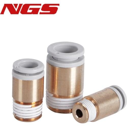 Pneumatic Air Pipe Connector KQ2S Series KQ2S04/06/08/10/12/16-M5/M6/01/02/03/04 Thread Straight Quick Fitting