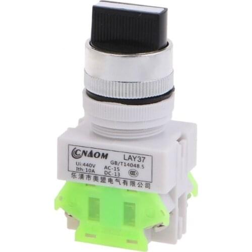 1pc Rotary Three Position Selector Switch Power Ignition LAY7-20X/3