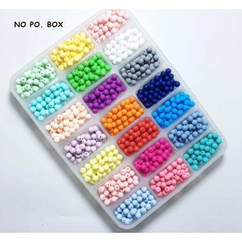 10MM/12MM/15MM/20MM Silicone Loose Bead Teether for Baby Chew Candy colors Silicone round beads Teething Beads Teether (NO BOX)