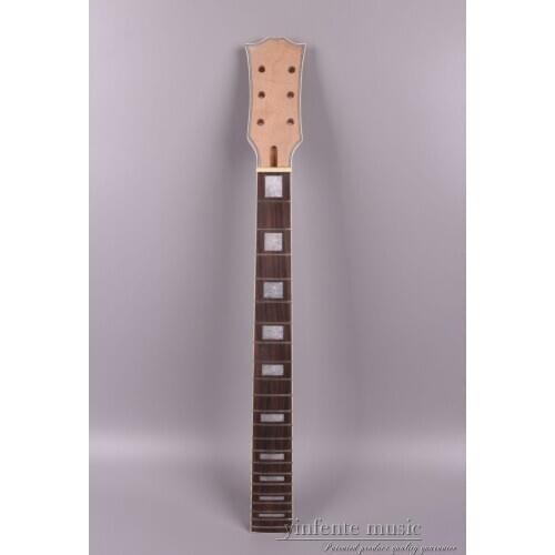 Electric Guitar Neck Replacement 22 fret 24.75 inch Mahogany Truss Rod Bolt on