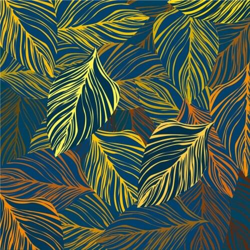 Spandex bikini fabric dress custom tropical rainforest series leaf printing digital printing sewing handmade materials MM3