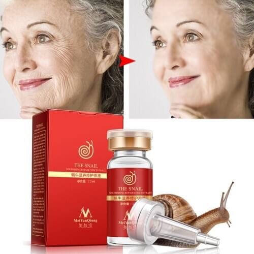 Face Serum Hyaluronic Acid Snail Nourishing Repair Anti-Aging essence Shrink pores Whitening Moisturizing skin care