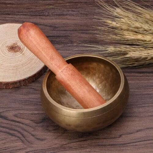 Tibetan Buddhism Singing Bowl Hand Hammered Yoga Copper Chakra Meditation Gift