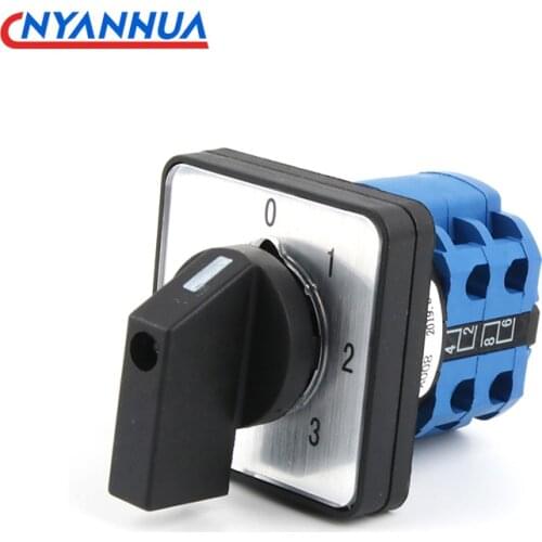 Universal Transfer Switch LW26-20/2 0-3 Four Gears 2 Section Power Switch Three-way Signal Control Selection