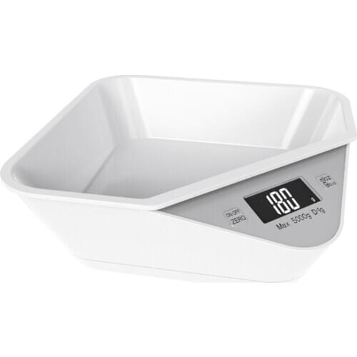 Pet Scale 5KG/1g Cat Dog Food Scale Kitchen Scale Electronic Measuring Scale Coffee Scale Baked Food Scale Tray LED Scale
