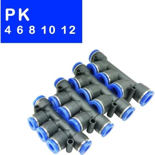 20-30PCS/LOT High Quality Pneumatic Fittings PK,4mm 5-Way Push In Quick Joint Connector,PK4/PK6/PK8/PK10/PK12
