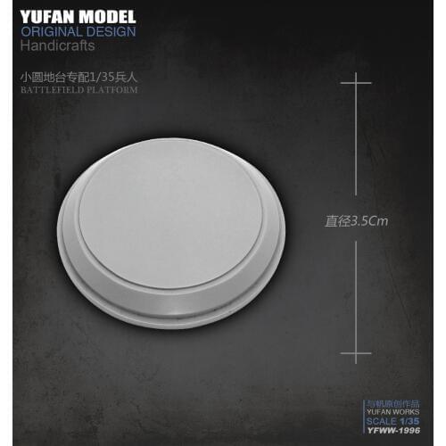 Yufan Model Resin Platform Accessories Created 3.5cm Resin Soldier Platform Model Yfww-1996