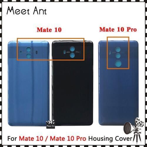 Replacement High quality For Huawei Mate 10 / Mate 10 Pro Back Housing Battery Cover Door Rear Cover Glass with Adhesive