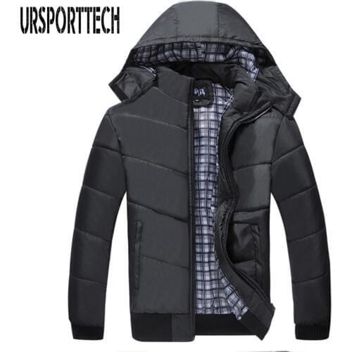 Plus Size M-4XL Quality Winter Jacket Men Parka 2020 New Casual Slim Cotton Jackets With Hooded Parkas Homme Casaco Masculino