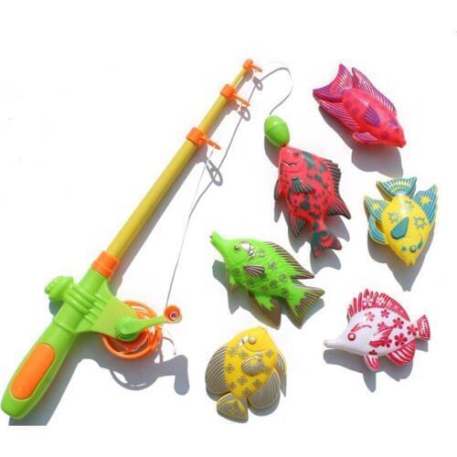 1 Set Kids Educational Toys Magnetic Fishing for Childrens Games Boys Girls Bathroom Bathing Water Summer Beach Swimming Pools
