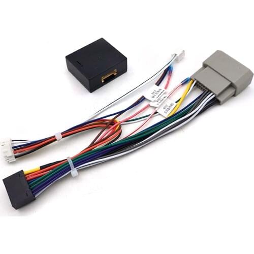 16 pin Android Car Wiring Harness With Canbus For Jeep Wrangler JK (2008–2018) Aftermarket Stereo Installation