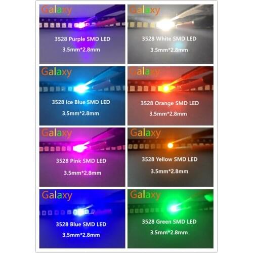 3528 SMD Led Diode Super Bright RGB/Red/Green/Blue/Yellow/White/Orange LED Light 1210 SERISE 3.5*2.8*1.9MM