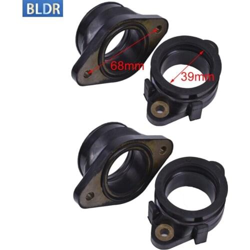 4pcs Carburetor Air Inlet Intake Manifold Pipe Interface Adapter Joint Glue Boot For SUZUKI GSX 1250 13101-18H00 13102-18H00