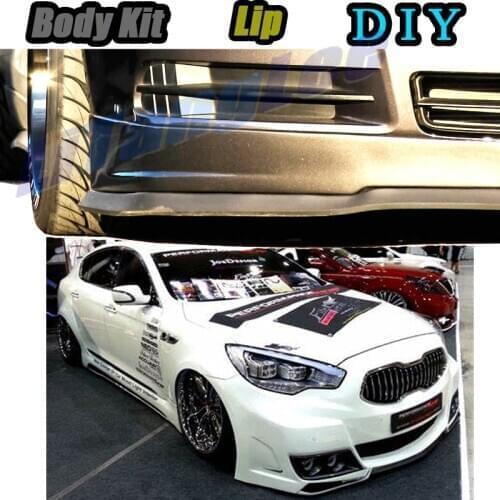 Car Bumper Lip Front Spoiler Skirt Deflector For KIA GT K9 K900 / Quoris Tune Car Modified Body Kit VIP Hella Flush Lips