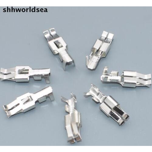 Shhworldsea 500pcs/lot 6.3 car fuse Holder terminal Connectors,6.3mm Fuse box terminals for VW etc