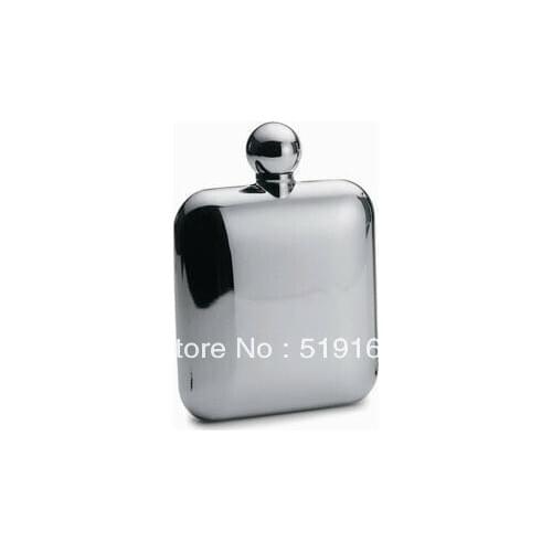 Free Shipping! Ourdoor Portable Size S 4OZ Liquor Mirror Glazing Hip Flask Wine Pot Flagon with Funnel