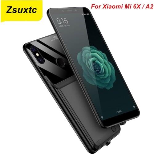 Araceli For Xiaomi Mi 6X A2 Battery Case 10000 Mah Charger Case Smart Phone Cover Power Bank For Xiaomi A2 Battery Case Capa