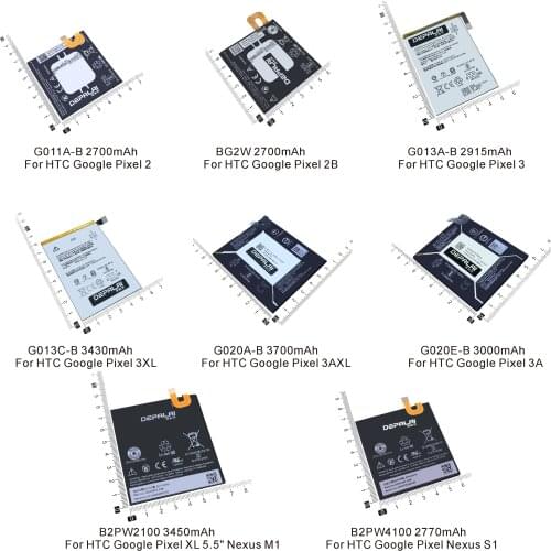 DEPALAI Google Pixel 3 Batteries