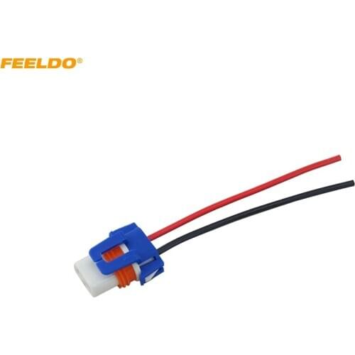 FEELDO 130PCS Car Headlight 9006 Socket Harness Ceramic Connector Plug