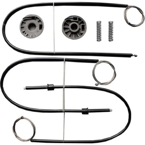 FOR Auto Window Regulator Repair Kit For Smart Roadster 2003-2005 Front Right Driver Side 1Set cable + Roller and springs