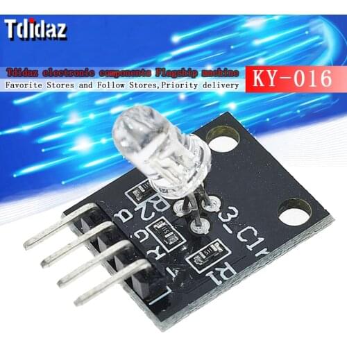 KY-016 DIP 3-color LED module for Arduino three-color light RGB module plug-in