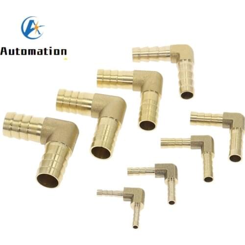 Brass Hose Pipe Fitting Coupling Elbow Equal Reducing Barb 4mm-16mm ID Hose Copper Barbed Coupler Connector Adapter