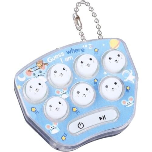 Mini Hamster Memory Game Toy Keychain Led Electronic Hamster Button Game Machine Fidget Toys J60B