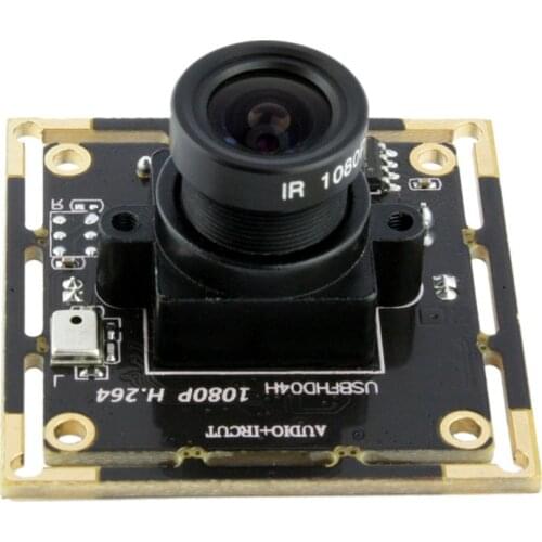 ELP 1080P H264 Aptina AR0330 Color CMOS Camera Module USB CCTV full hd 2.8mm Wide Angle lens Camera Module usb with Audio MIC