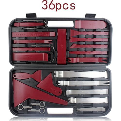 Car Door Modification Sticker Dashboard Control Console Special Disassembly Tool 36pcs Car Audio Removal Tool Box