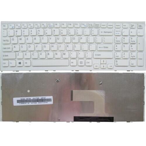Genuine New Notebook Laptop keyboard for Sony Vaio VPC-EH VPCEH PCG-71911L PCG-71912L PCG-71913L -71914L -71811L -71811M White