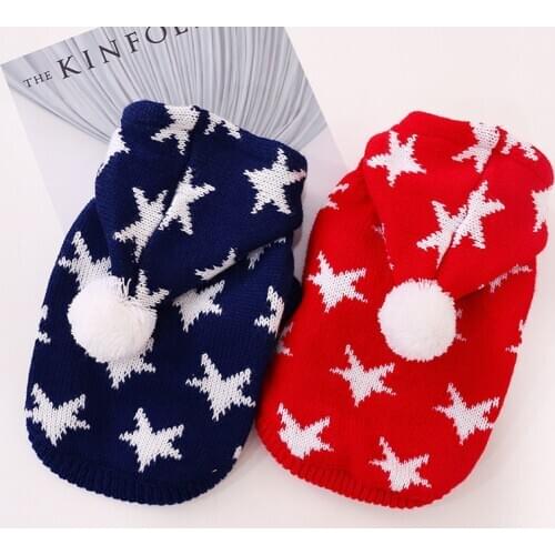 Petcircle dog clothing pet clothing autumn winter dog t-shirt magic star sweater