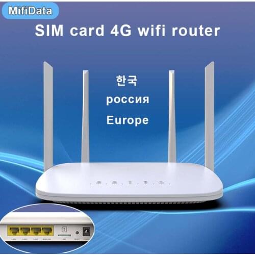 LC116 4G CPE 4G router SIM card WiFi modem Hotspot 32 wifi users RJ45 WAN LAN antenna LTE wireless router