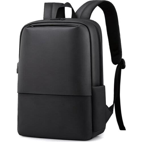 Mens Backpack Business Laptop 13.3inch 14inch Waterproof Backpack usb charging backpacks for men high density bag dress black