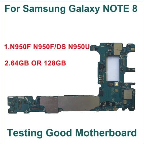 Tehxv Original Motherboard Logic Board For Samsung Galaxy Note 8 N950 N950FD N950F N950U 64GB 128GB Unlocked MainBoard