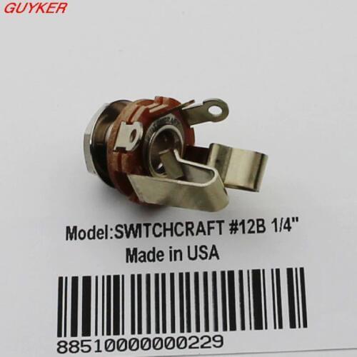 SWITCHCRAFT #12B 1/4" Stereo Output Jack Guitar/Bass