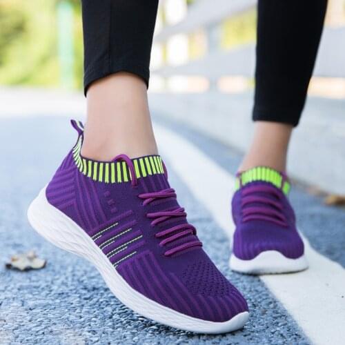 Women Sport Shoes Breathable Mesh Tennis Shoes Slip-on Outdoor Sneakers For Woman Fitness Training Comfort Gym Shoes Casual Shoe