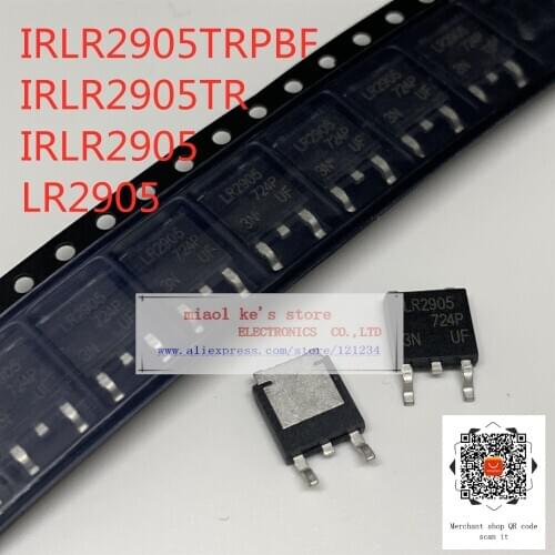 [10pcs/1lot]100%New original; IRLR2905TRPBF IRLR2905TR IRLR2905 LR2905 - MOSFET N-channel 55V 42A DPAK/TO-252-3