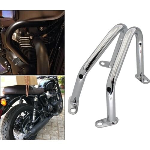 2x Motorcycle Bumper Crash Bar Engine Guard Frame Protector For Triumph Thruxton R 2016-2019