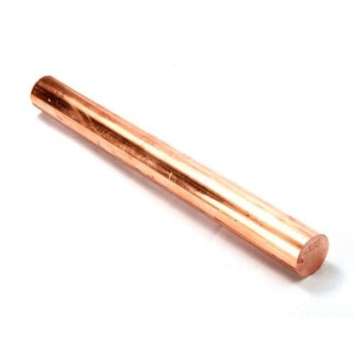 306mm long T2 rod red color copper bar round column solid stick cudgel 10mm 12mm 14mm 16mm diameter