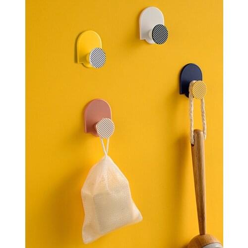 4Pc Self Adhesive Hooks Hat Hooks for Wall Rack Modern Coat Jacket Key Hanger for Hallway Bathroom Door Cloest Entryway Wardrobe