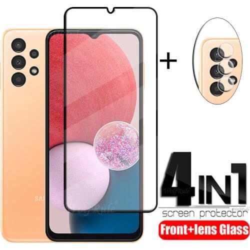 4-in-1 For Samsung Galaxy A02S Glass For Samsung A02S Tempered Glass HD Screen Protector For Samsung A51 A71 A12 A02S Lens Glass
